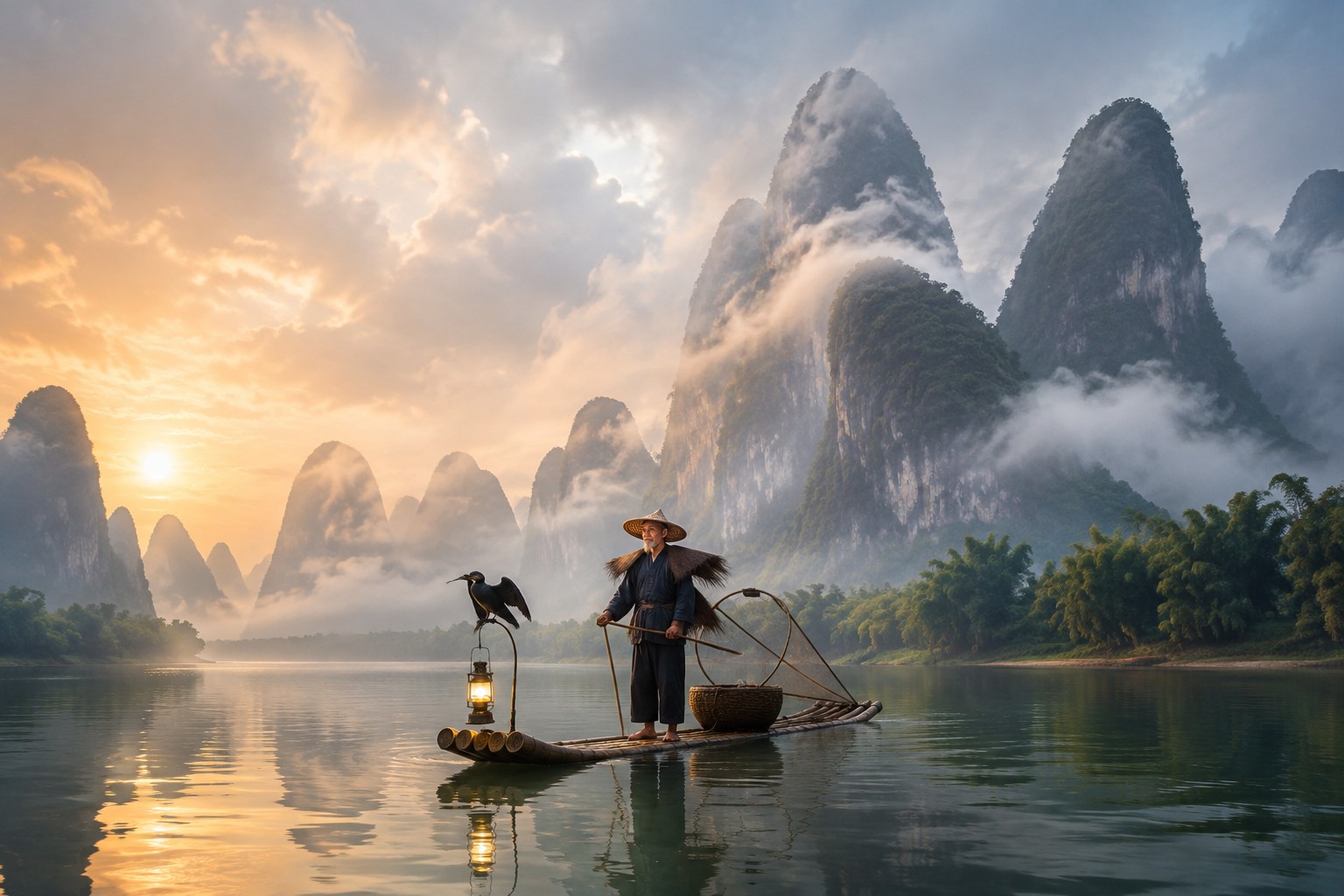 Guilin landmark view