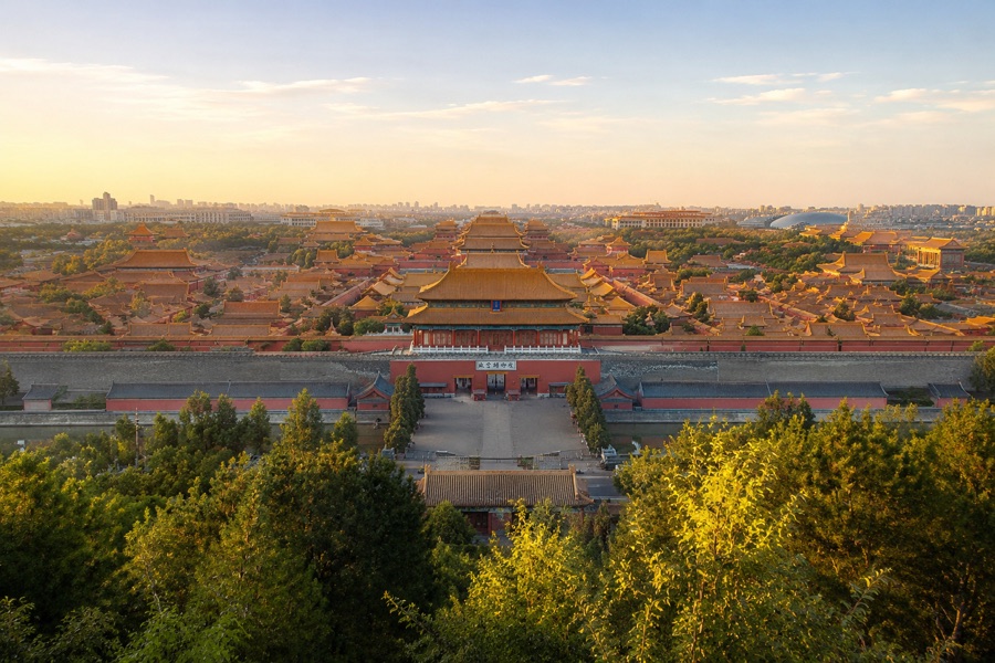 Jingshan Park Wanchun Pavilion (Forbidden City Panoramic View)