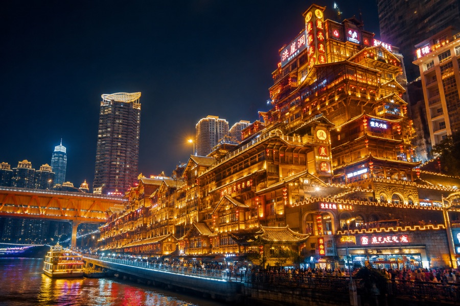 Hongyadong 11-Story Cliffside Stilt Castle