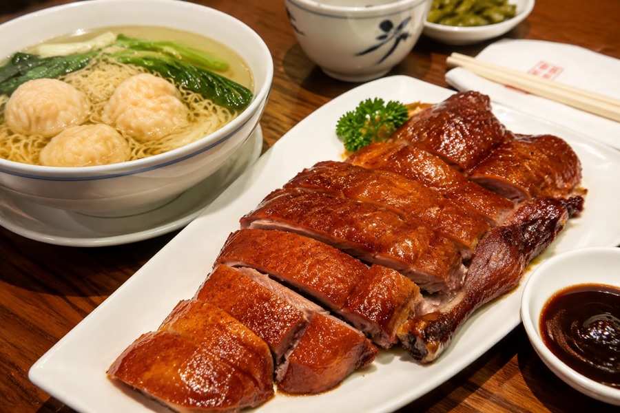Crispy Roast Goose & Wonton Noodle Soup
