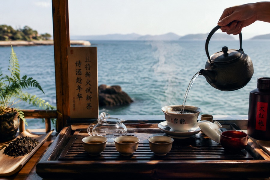 Minnan Gongfu Tea Ceremony by the Seashore