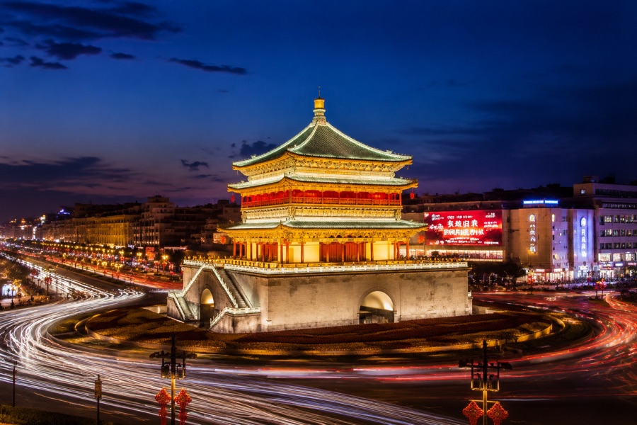 Kaiyuan Shopping Mall 5F Terrace (Bell Tower Night Lighting)