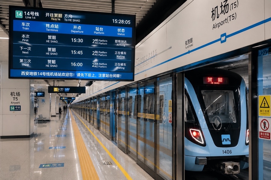Xianyang Airport (XIY) Metro Line 14 Express